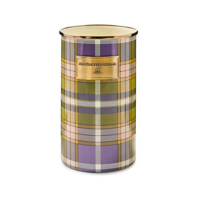 Tartan Violet Utensil Holder