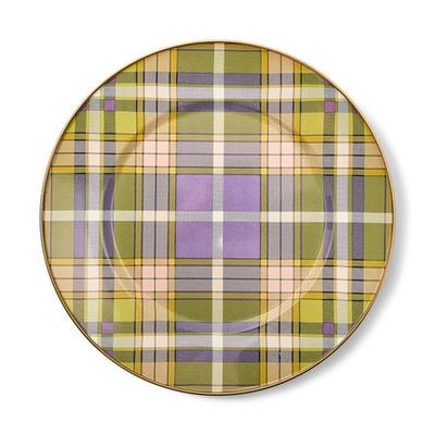 Tartan Violet Dinner Plate