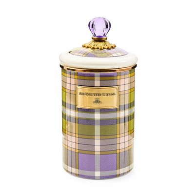 Tartan Violet Large Canister