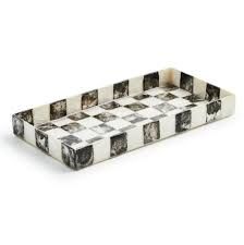Courtly Check Capiz Vanity Tray