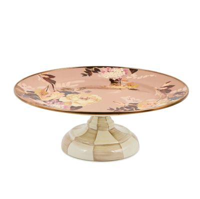 Wild Rose Mauve Small Pedestal Platter
