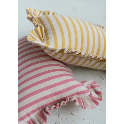 14"x9" Striped Lumbar Pillow