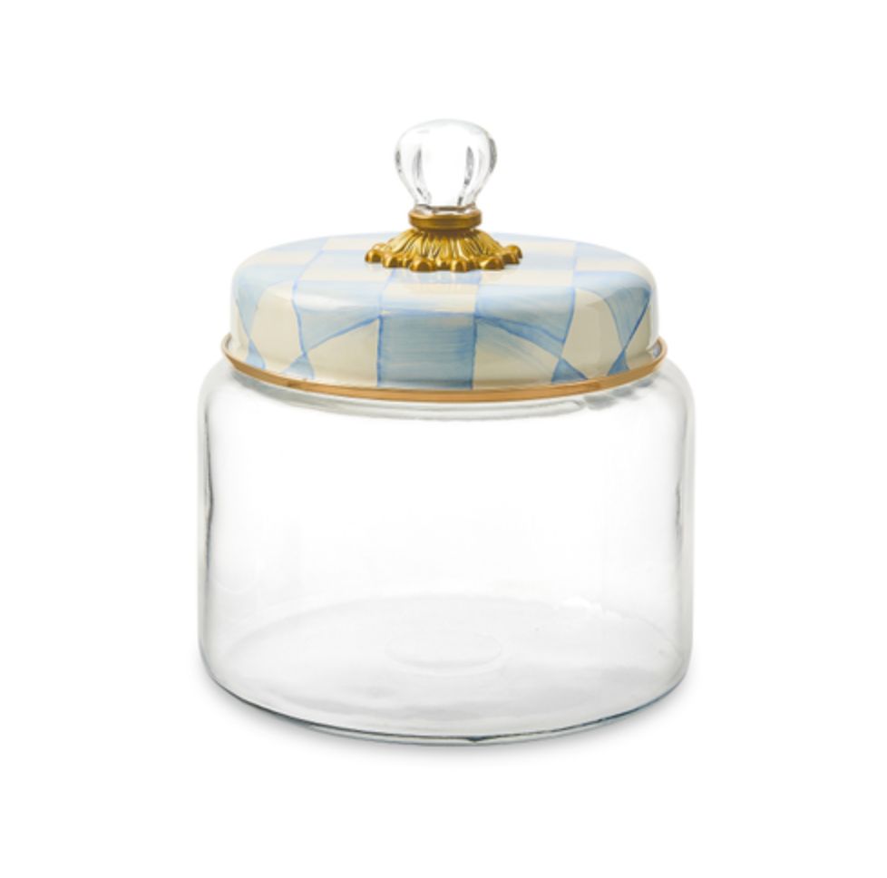 Sky Check Medium Kitchen Canister