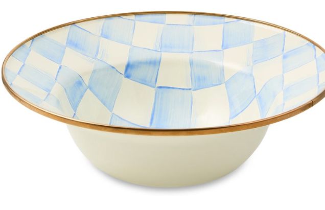 Sky Check Serving Bowl