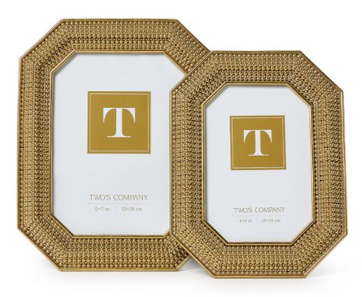 Gold Beaded Photo Frame
