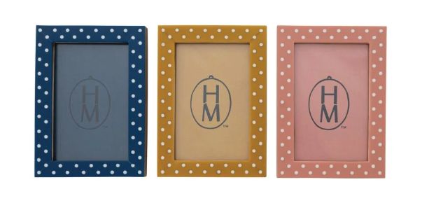 4x6 Photo Frame w/ Polka Dots