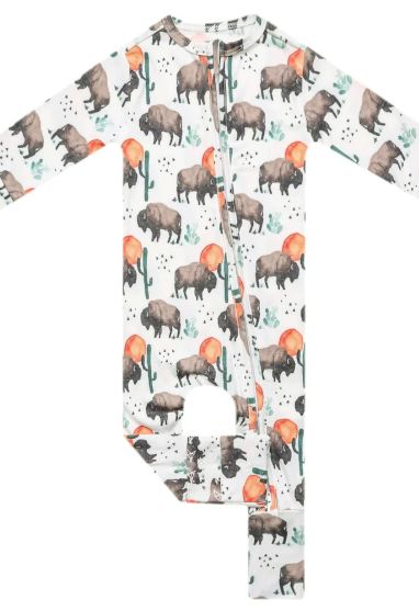 Bison - Convertible Zip Up Footie Pajama