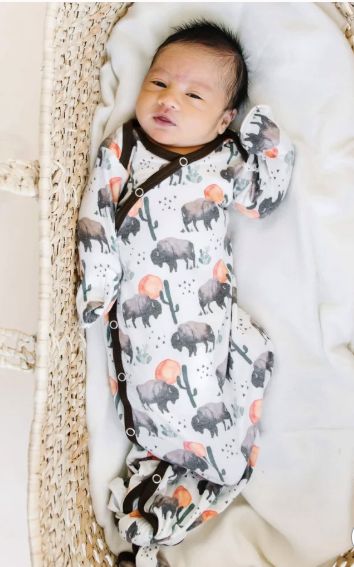 Bison - Newborn Knotted Gown