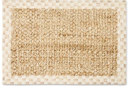 Mocha Check Chunky Jute Rug