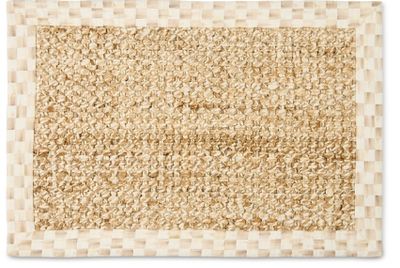 Mocha Check Chunky Jute Rug