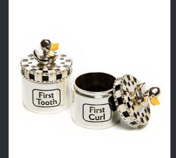 Mackenzie-Childs baby's first tooth &amp; curl box