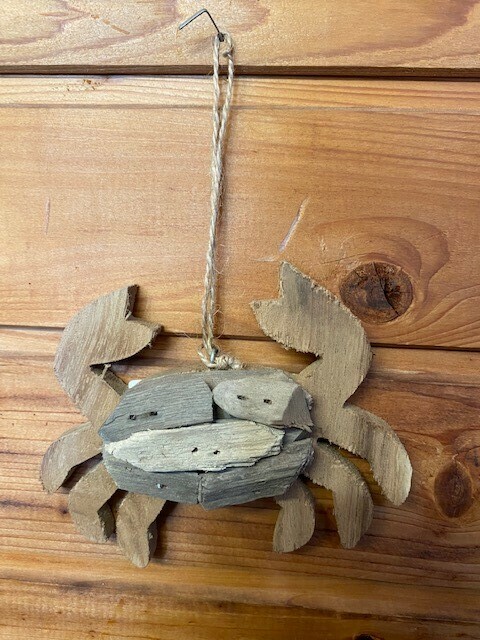 Driftwood Crab Ornament
