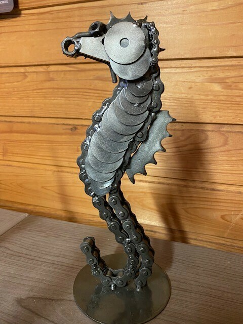 Handcrafted- Metal Seahorse | Black Pelican Gift Shop | Oceanfront