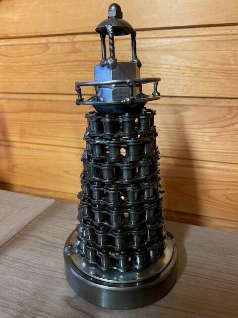 Handcrafted- Metal Lighthouse