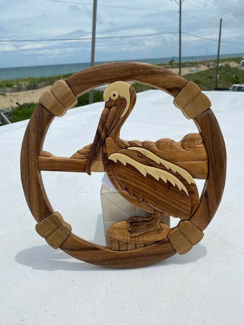 Handcrafted- Pelican Wall Hang