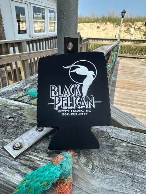 BP logo- 12oz Can Koozie BP logo- 12oz Can Koozie, Color: Black