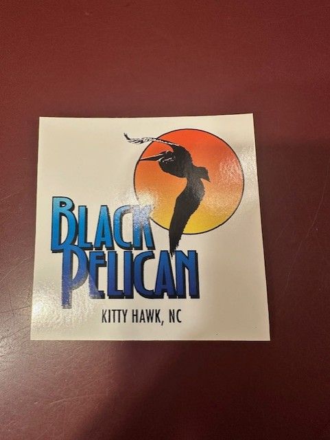 Black Pelican Logo Sticker