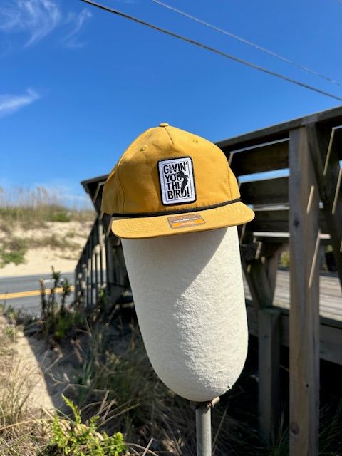 ​Givin' You The Bird- Snap Back- Mustard/Black
