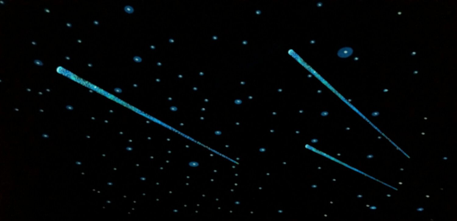 Glow in the Dark (24&quot;) Shooting Stars Set of 3 Decals