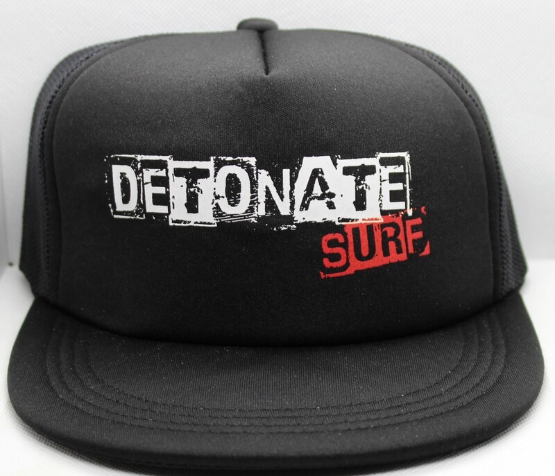 Flat Brim Black Foam Mesh Snapback