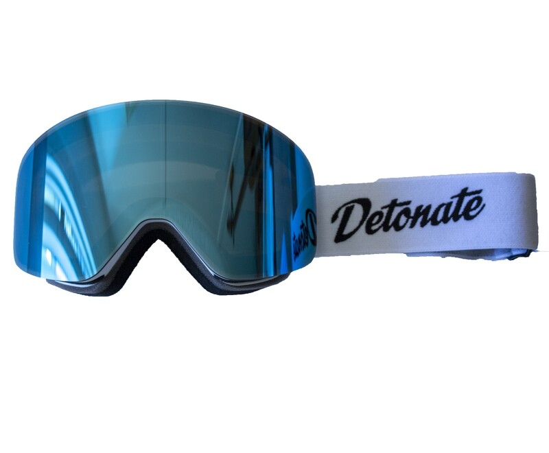 Vintage White - Dream Blue Lens _ Bonus Lens