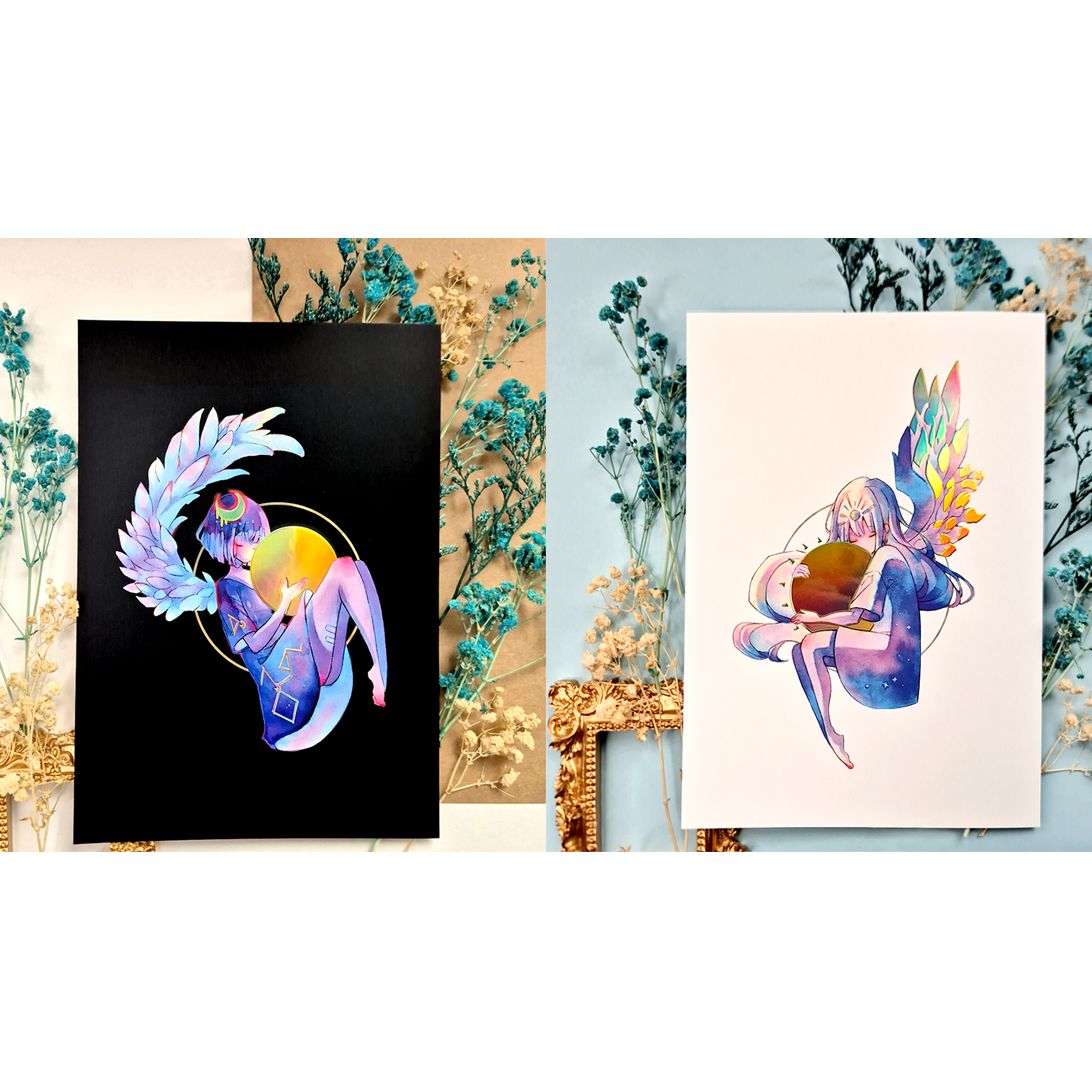 A5 Foil Prints "Guardians" Set of 2