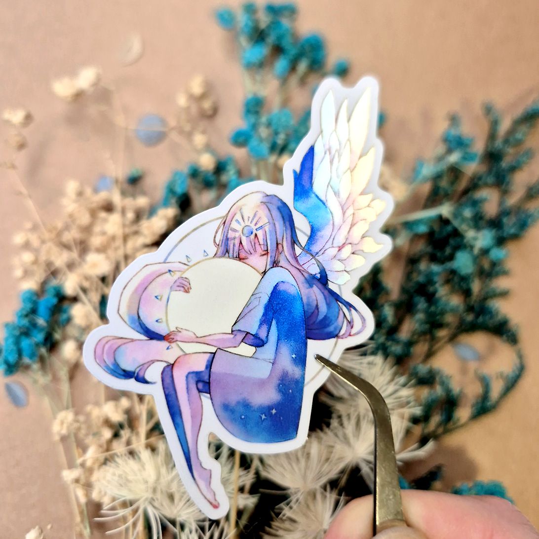 Holographic Matte Sticker "Sun Guardian"