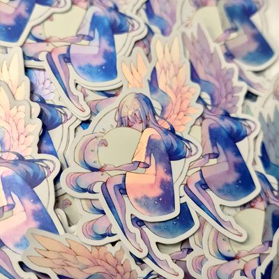 Holographic Matte Sticker "Sun Guardian"