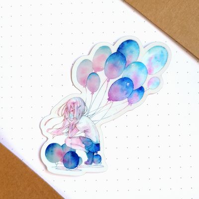 Holographic Matte Sticker "Trapped"