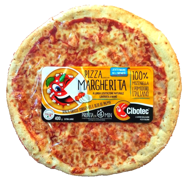 SCONTO 36% Pizza Margherita artigianale di SECONDA SCELTA surgelata  diametro 30-32 cm 400 gr.