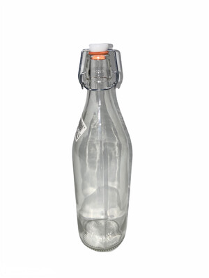 Bottiglia in vetro con tappo meccanico capacità 1 litro