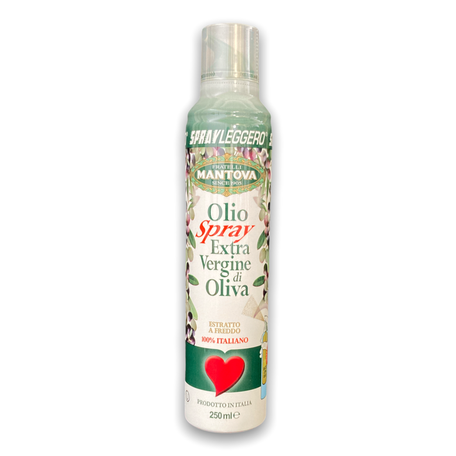 Olio Spray Extra Vergine d'Oliva 100% Italiano spremuto a freddo 250ml