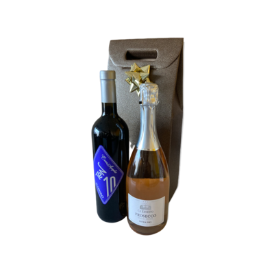 Confezione Regalo 2 bottiglie di vino A SCELTA con scatola in omaggio