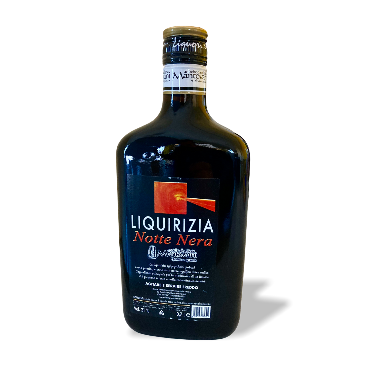 Liquirizia Notte Nera Antiche Distillerie Mantovani Qualità Artigianale 0,7 L. Vol. 21%