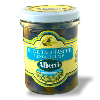 Olive Taggiasche Denocciolate Alberti.
170g