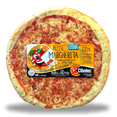 Maxi Pizza Margherita artigianale surgelata diametro 30-32 cm 400 gr.