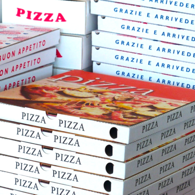 20 Box Pizza Scatole 32,5 x 32,5 altezza 3 cm