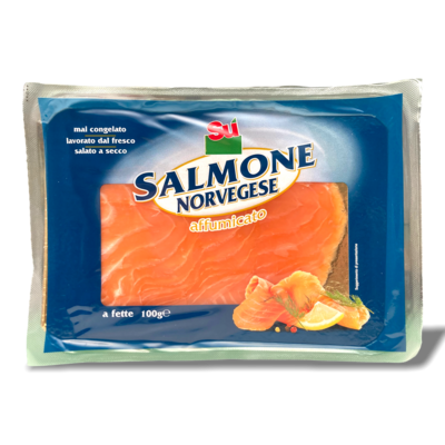 Salmone Norvegese Affumicato, a Fette 100 gr. Sù