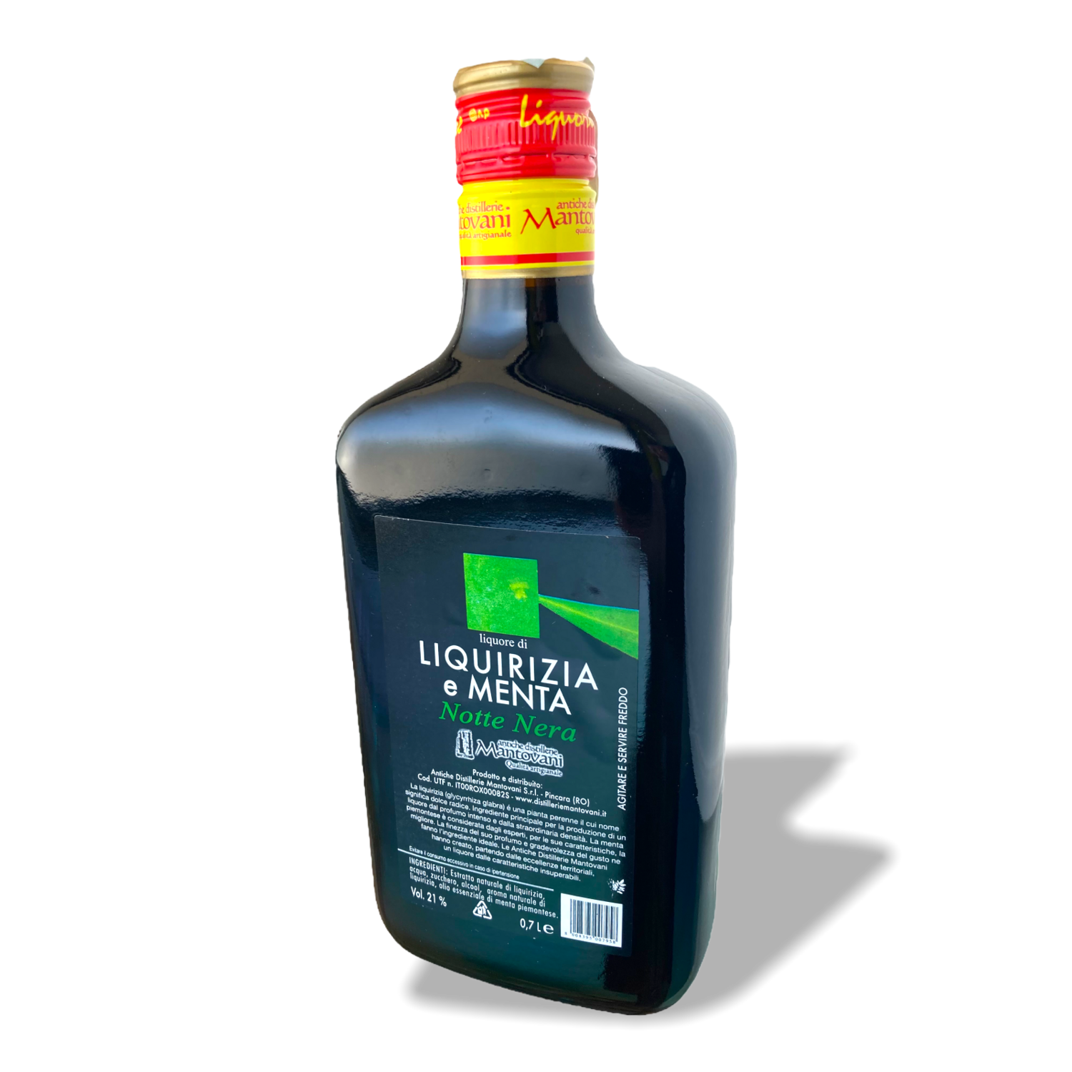 Liquore Di Liquirizia E Menta Notte Nera Antiche Distillerie Mantovani
Vol 21% 0,7 L.