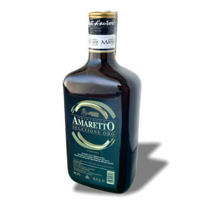 Originale Amaretto Selezione Oro Liquore Antiche distillerie Mantovani
Vol. 21% 0,7L.