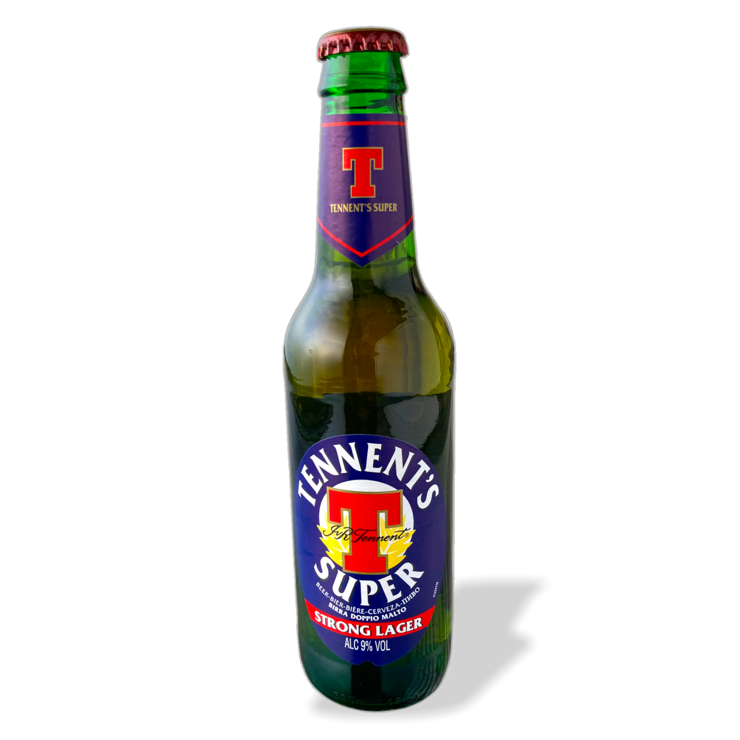 Birra Tennent' s Super Strong Lager
Alc 9%vol 35,5 cl.