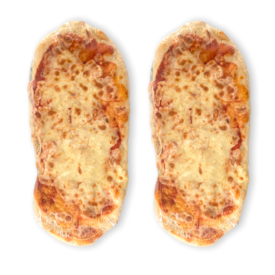 SCONTO 40% 2 Pizza Ciabattina Margherita artigianale di SECONDA SCELTA surgelate 200x2 gr.