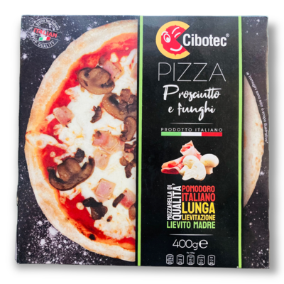 Pizza Prosciutto e Funghi 400 gr. Cibotec