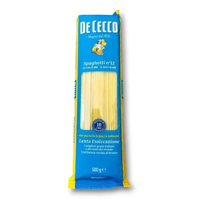 Spaghetti n 12 De Cecco Cottura 12 Minuti 500gr