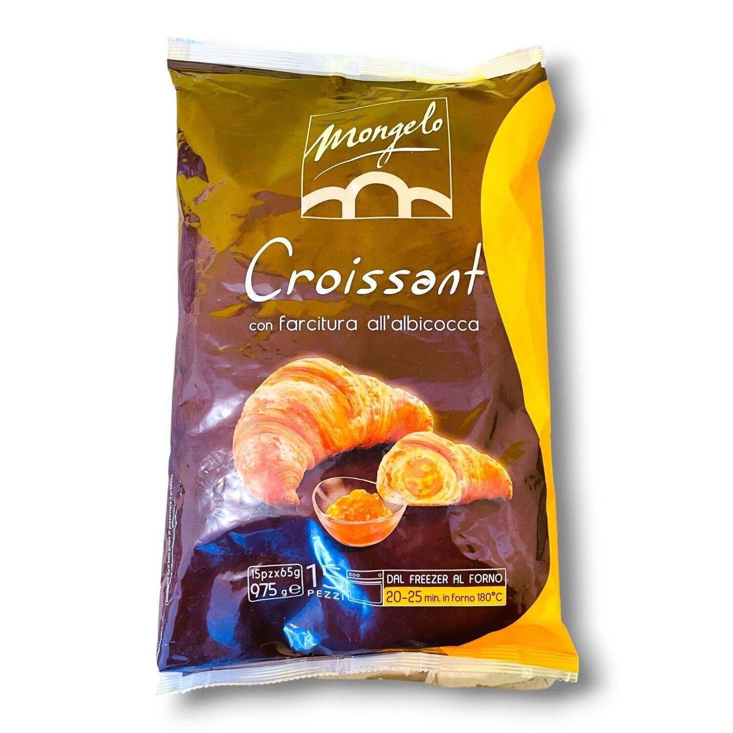 Croissant Albicocca 15 Pezzi Mongelo 975gr