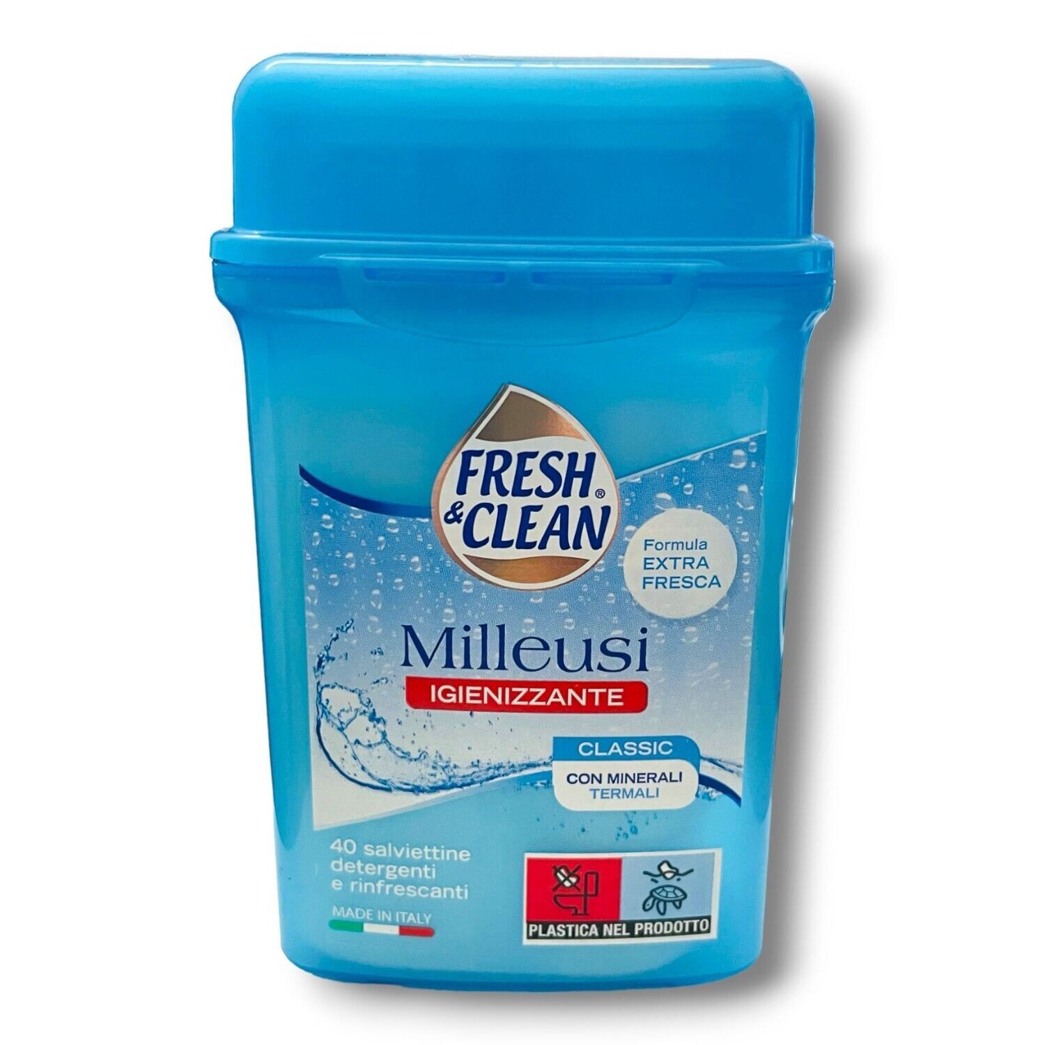 Salviettine Detergenti Mille Usi Igienizzanti Fresh & Clean 40 pezzi