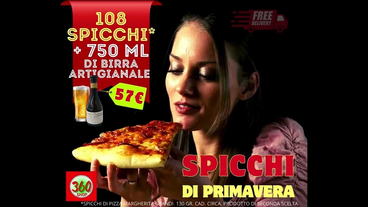 Super Promo Pizza e Birra!! 108 Spicchi surgelati di SECONDA SCELTA + una Bottiglia di Birra Artigianale in Regalo o a scelta 1 kg di Gelato