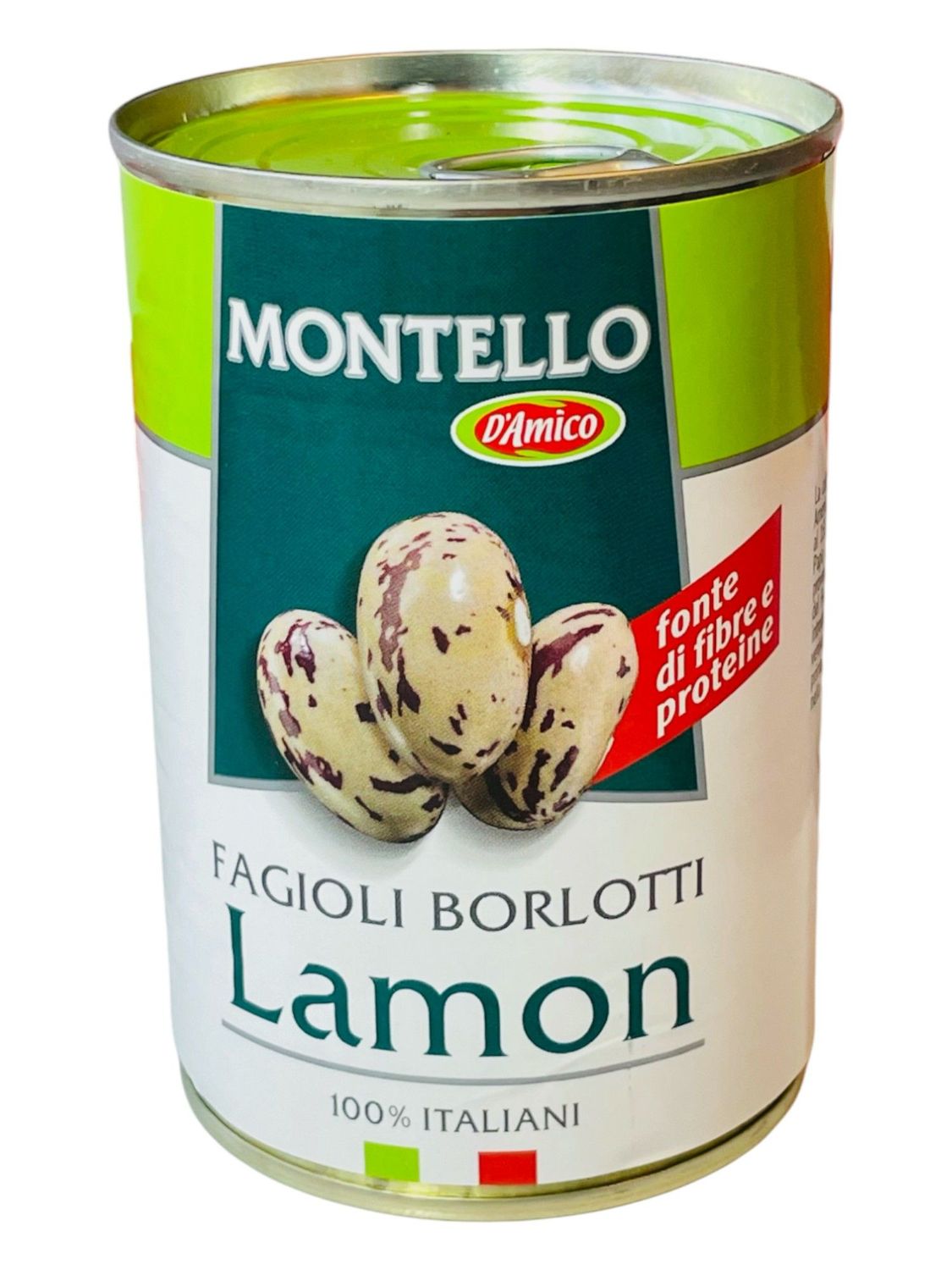 Fagioli Borlotti Lamon 100% Italiani Fonte di Fibre e Proteine 400g Sgocciolato 250g Montello.