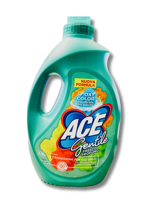 Ace Gentile Candeggina per Colorati con Ossigeno Attivo Igienizza e Smacchia Rimuove Germi e Batteri. 2,3 L