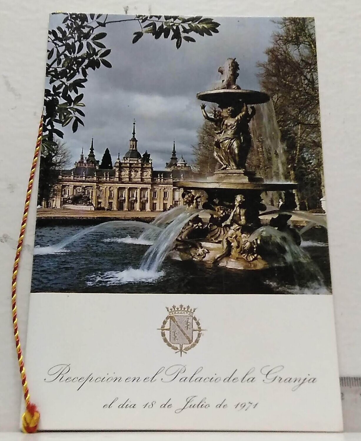 Recepción en el Palacio de la Granja el día 18 de Julio de 1971. Autor: